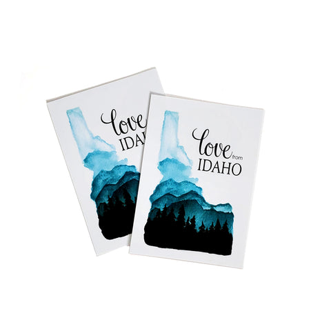 Love from Idaho Mountains and Trees Gift Tags, 6pack.