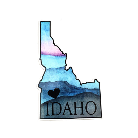 Idaho Heart Sticker, Assorted Sizes