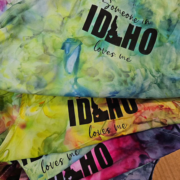 Ice Dyed Someone in Idaho Loves Me Apron