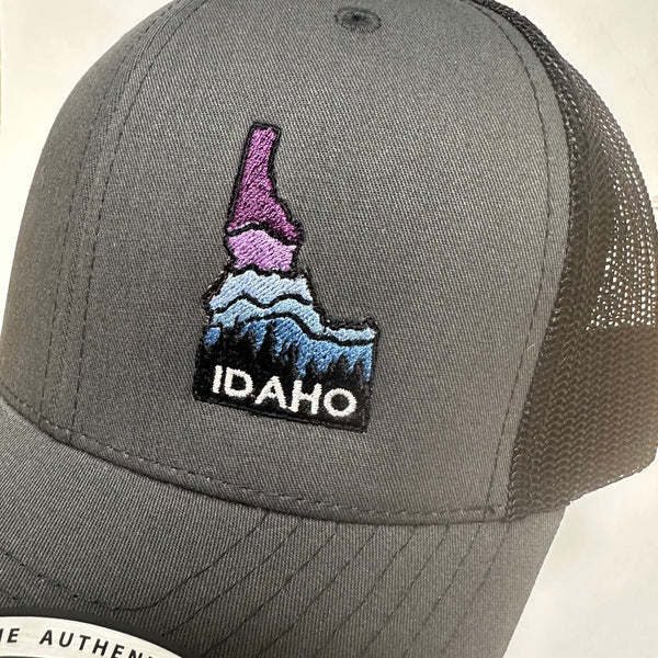 Idaho Embroidered Charcoal Hat