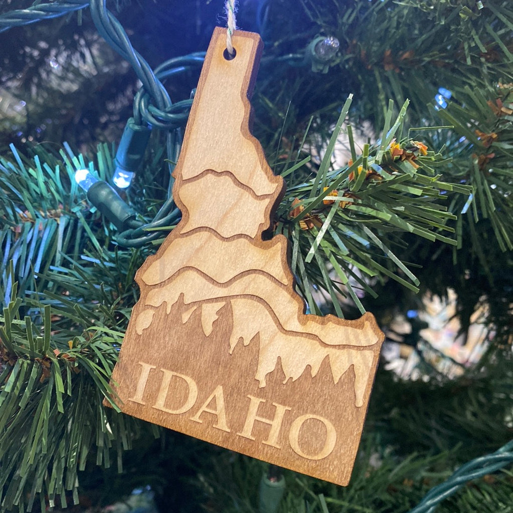 Idaho Mountains and Trees Ornament