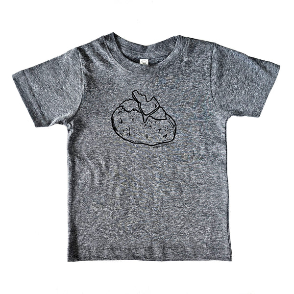Toddler Idaho Spud T-Shirt, Eco Friendly Water based inks, Toddler Sizes