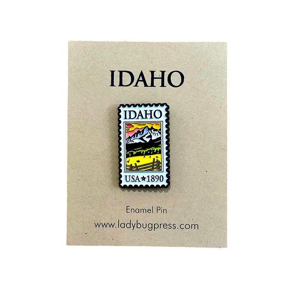 Idaho Postage Stamp Enamel Pin