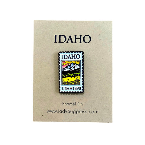 Idaho Postage Stamp Enamel Pin