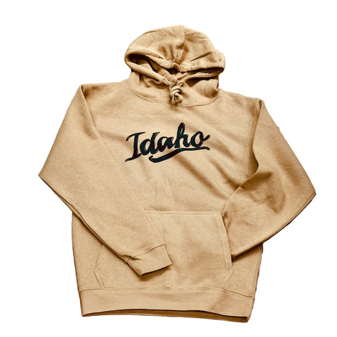 Retro Idaho Hoodie, Screen Printed Eco Friendly