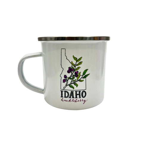 Idaho Huckleberry Enamel Mug