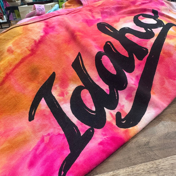 Ice Dyed Retro Idaho T-shirt, Eco Friendly Water based Inks