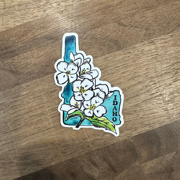 Idaho Syringa Full Color Magnet
