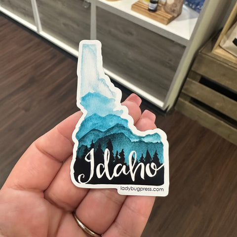 Idaho Mountains and Trees Full Color Magnet