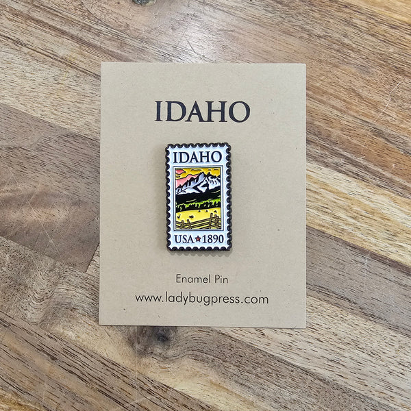 Idaho Postage Stamp Enamel Pin