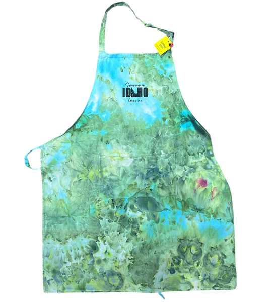 Ice Dyed Someone in Idaho Loves Me Apron