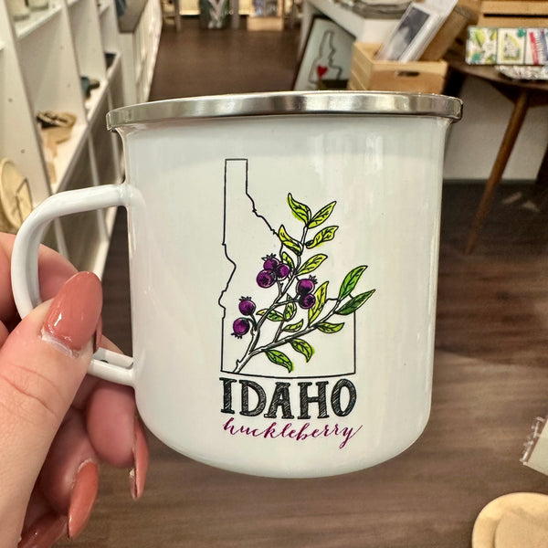 Idaho Huckleberry Enamel Mug