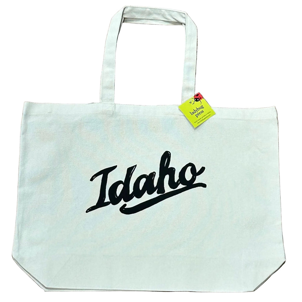 Retro Idaho Tote Bag, Large Heavy Duty Canvas Bag