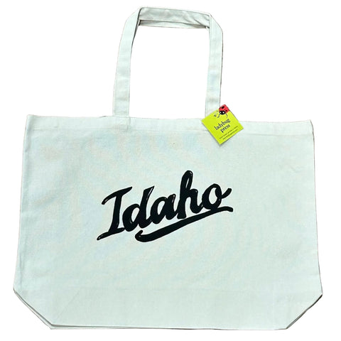 Retro Idaho Tote Bag, Large Heavy Duty Canvas Bag