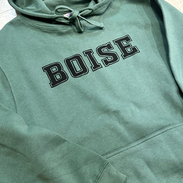 BOISE Hoodie, Screen Printed Eco Friendly