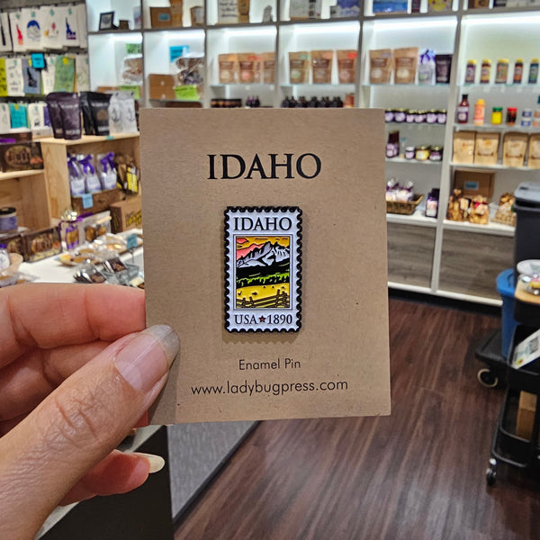 Idaho Postage Stamp Enamel Pin