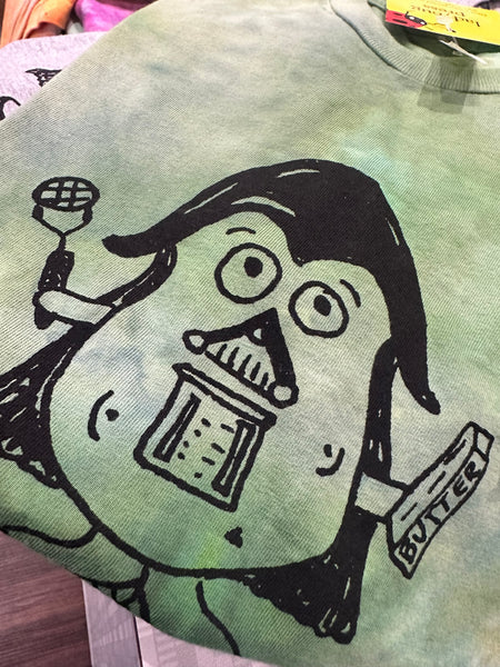 Ice Dyed Darth Tater Kid T-shirt, eco-friendly waterbased inks, Youth Sizes