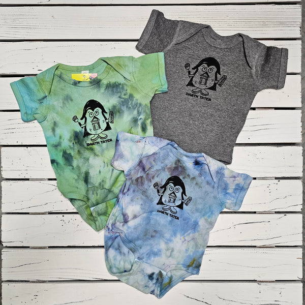 Ice Dyed Darth Tater Onesie