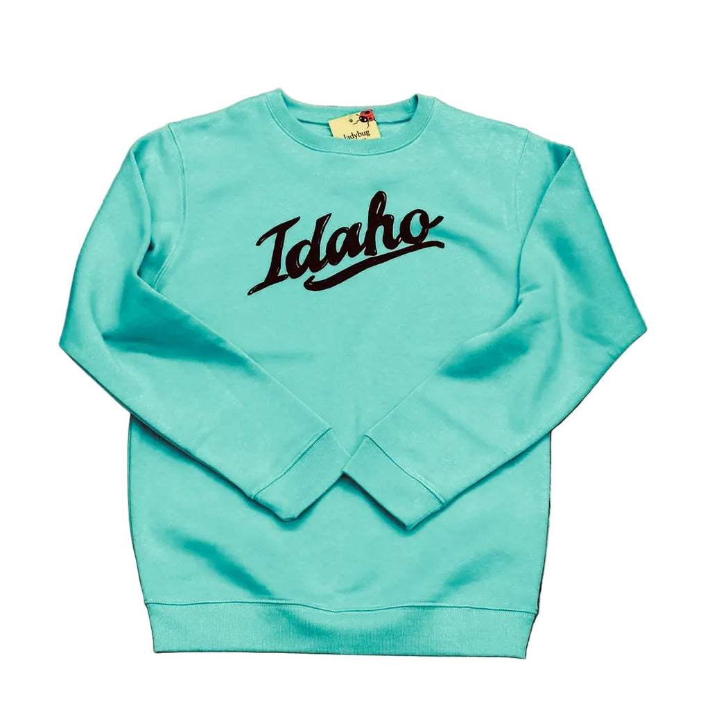 Retro Idaho Crewneck Sweatshirt, screen printed adult sizes