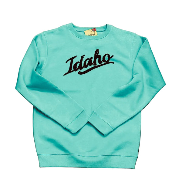 Retro Idaho Crewneck Sweatshirt, screen printed adult sizes
