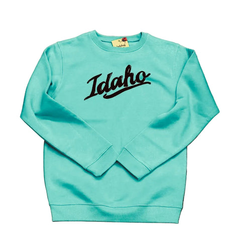 Retro Idaho Crewneck Sweatshirt, screen printed adult sizes