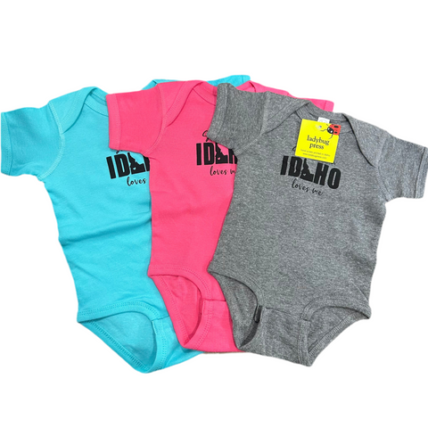 Someone in Idaho Loves Me Onesie, Eco-friendly Water-based Inks