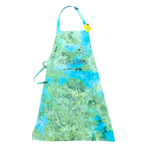 Ice Dyed Boise Balloon Apron