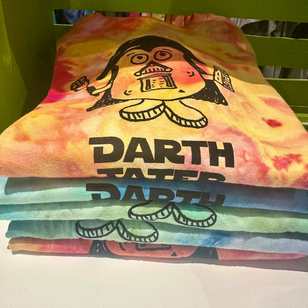 Ice Dyed Darth Tater T-shirt, Screen Printed Adult Sizes
