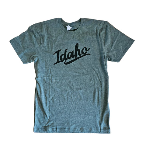 Retro Idaho Green T-shirt, eco-friendly water based inks