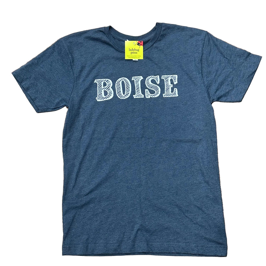 Vintage BOISE T-shirt, eco-friendly waterbased inks