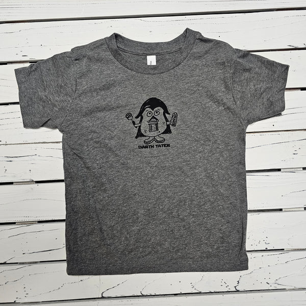 Toddler Darth Tater Solid T-Shirt, Eco Friendly Water based inks