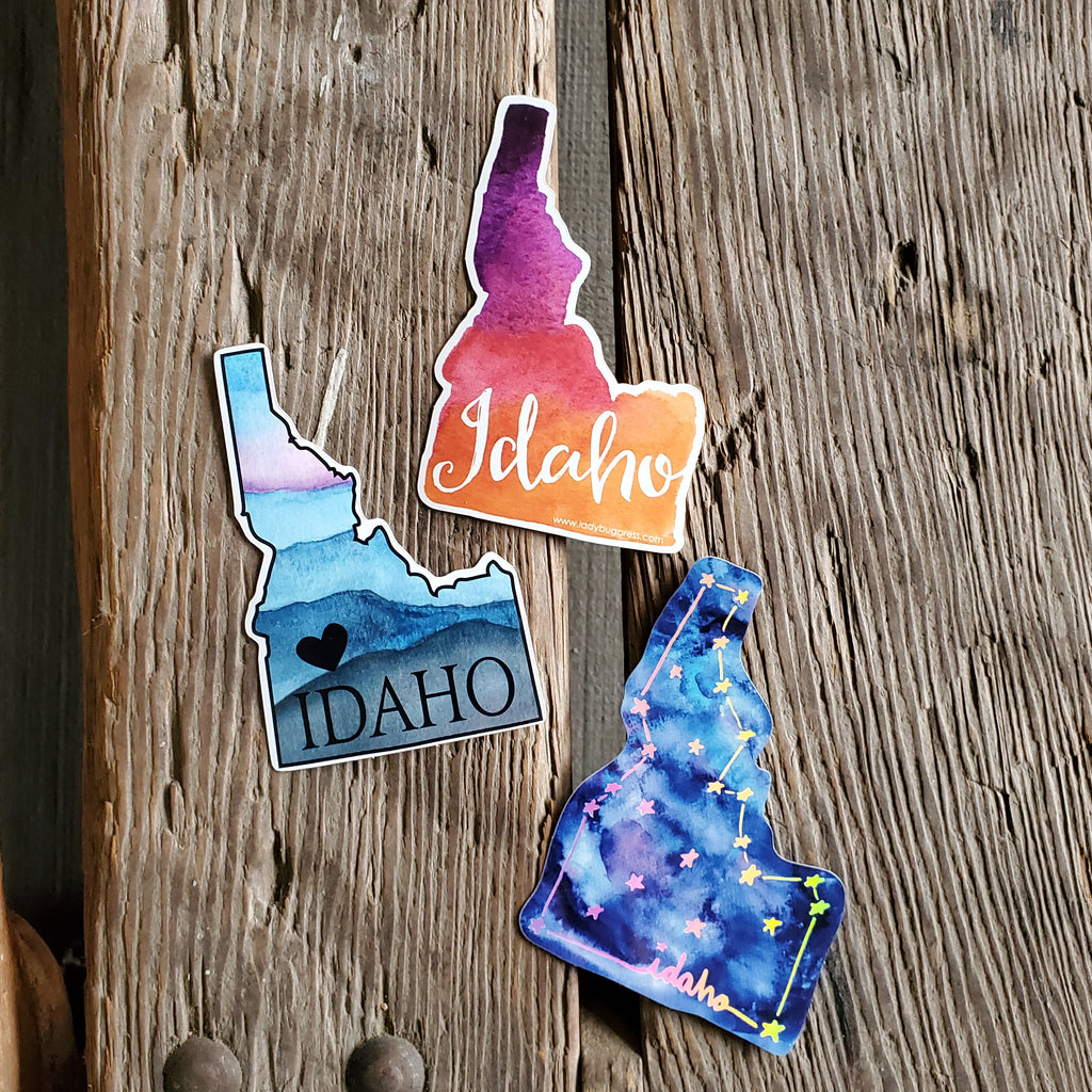Idaho Rv Sticker Idaho Sticker Bundle, 3 pack! – Ladybug Press