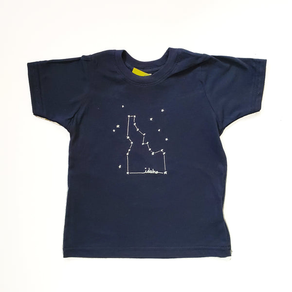 Toddler Idaho Constellation T-shirt, eco-friendly waterbased inks, toddler sizes