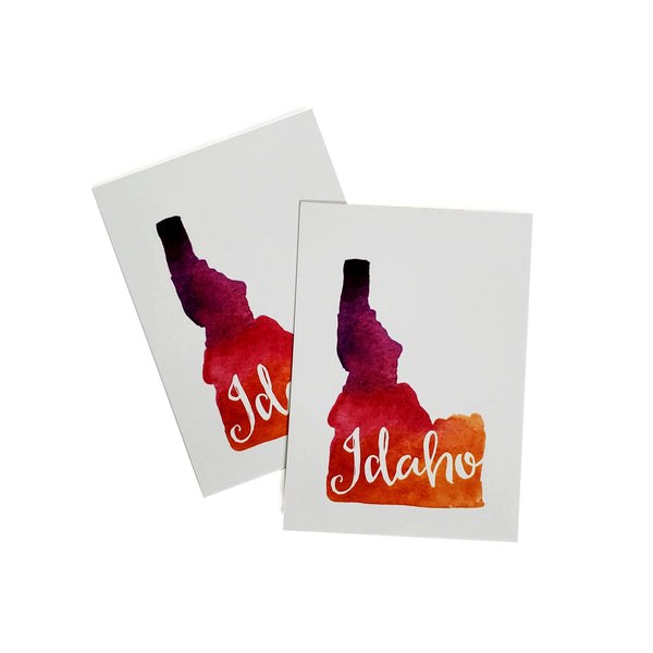 Idaho Watercolor Gift Tags, Watercolor 6pack.