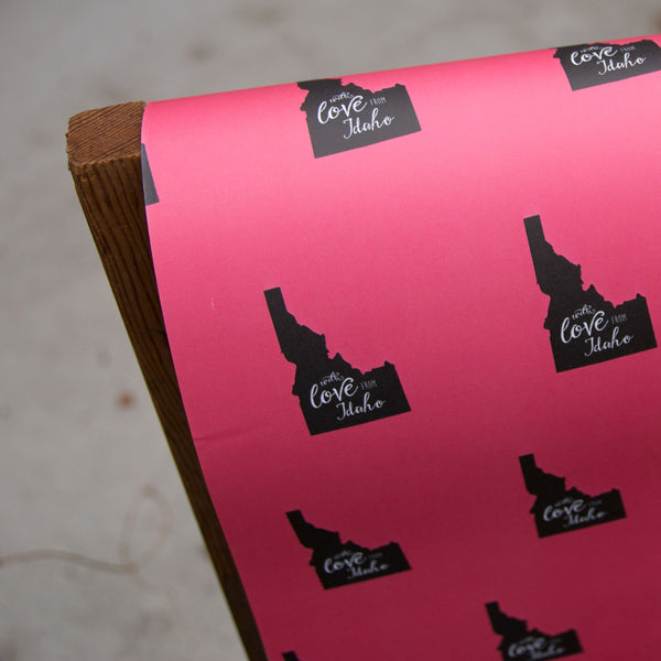 With love from Idaho Wrapping paper, 20x29 inches