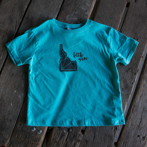 Idaho Gem T-shirt, eco-friendly waterbased inks
