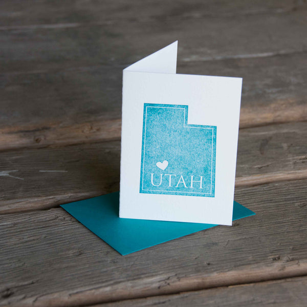 Custom State Notebooks, Coasters and Greeting cards, letterpress printed