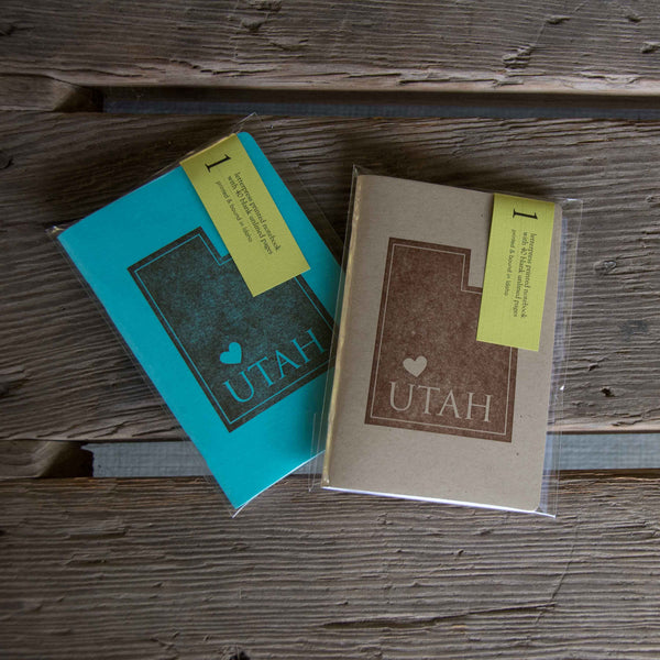 Custom State Notebooks, Coasters and Greeting cards, letterpress printed