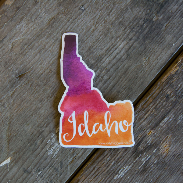 Idaho Watercolor Sticker