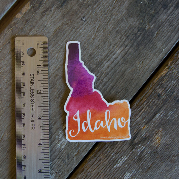 Idaho Watercolor Sticker