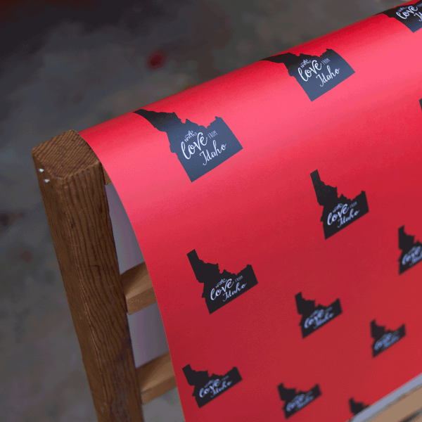 With love from Idaho Wrapping paper, 20x29 inches