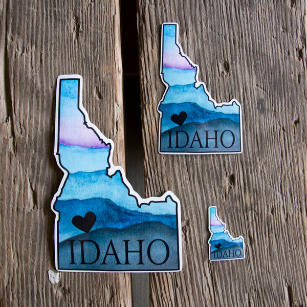 Idaho heart sticker