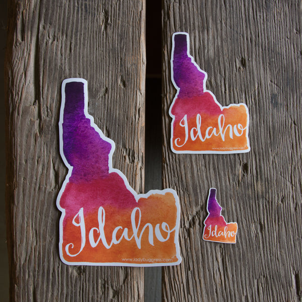 Idaho Watercolor Sticker